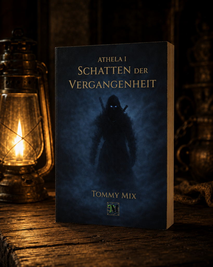 Softcover „Athela I – Schatten der Vergangenheit“ von Tommy Mix