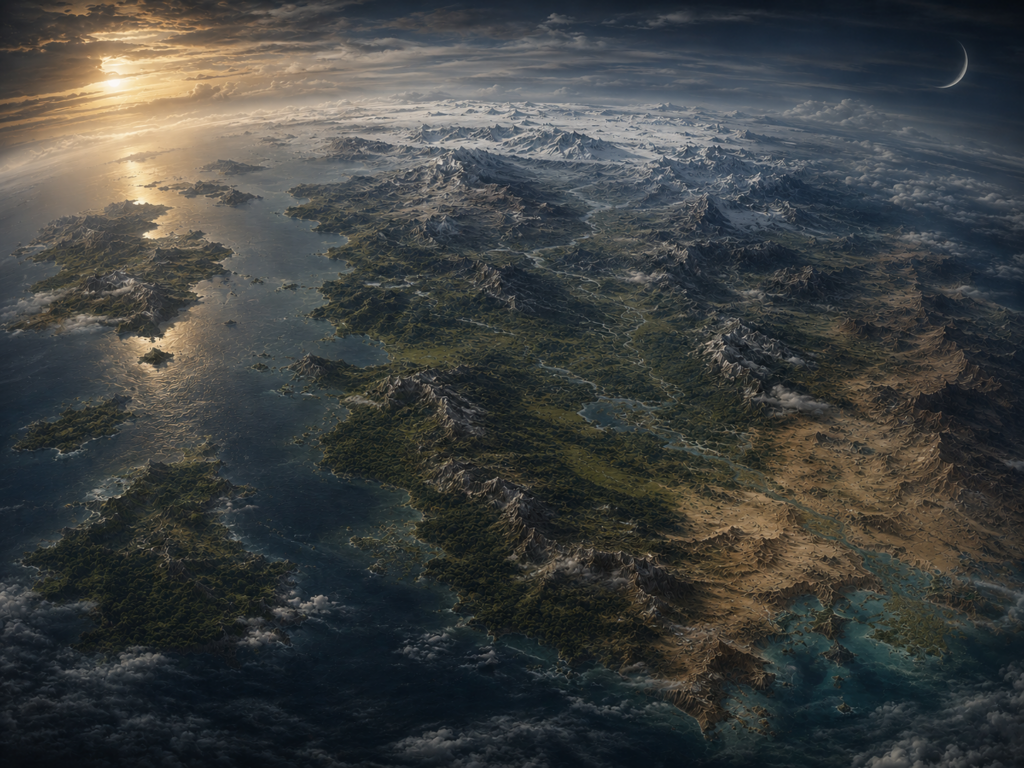 Athela – Darstellung der bekannten Welt